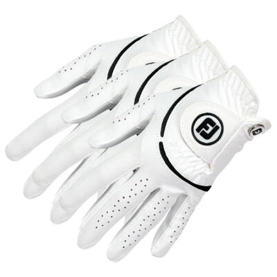 FootJoy Ladies WeatherSof Golf Gloves (3 For 2) White (Right Handed Golfer)