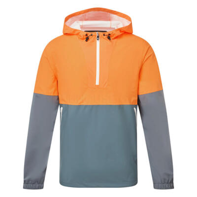 FootJoy HydroLite X 1/2 Zip Hooded Waterproof Golf Jacket Solar/Basalt 37817