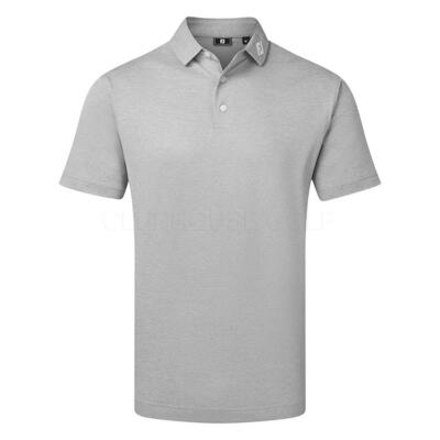 FootJoy Stretch Pique Solid Golf Polo Shirt Heather Grey 91819