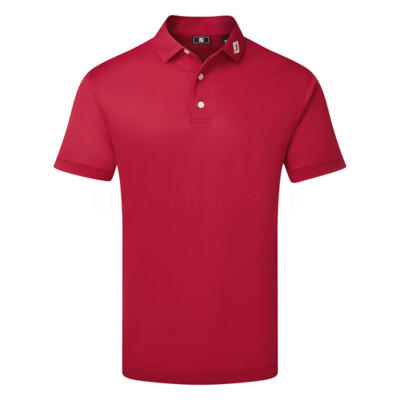 FootJoy Stretch Pique Solid Golf Polo Shirt Red 91825