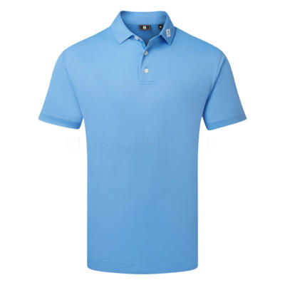 FootJoy Stretch Pique Solid Golf Polo Shirt Light Blue 91826