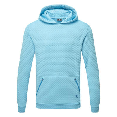 FootJoy Textured Knit Golf Hoodie Air Blue 37804