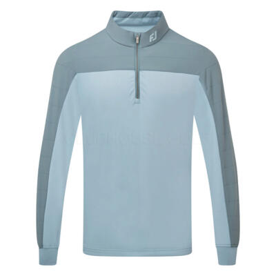 FootJoy ThermoSeries Hybrid 1/4 Zip Golf Pullover Green/Grey 37834