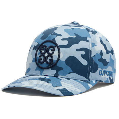 G/FORE Camo Circle G's Ripstop Snapback Golf Cap Slate G4AF23H120