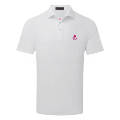 G/FORE All Play Pique Golf Polo Shirt Snow GMP000103-SNO