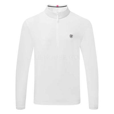 G/FORE Brushed Back Tech 1/4 Zip Golf Sweater Snow GMM000035-SNO
