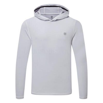 G/FORE Brushed Back Tech Golf Hoodie Light Heather Grey GMM000015-LHG