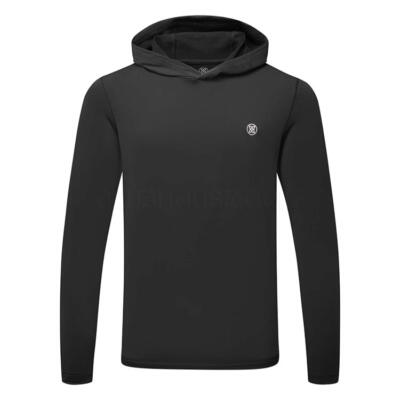 G/FORE Brushed Back Tech Golf Hoodie Onyx GMM000035-SNO