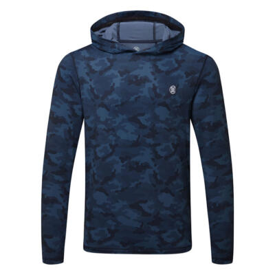 G/FORE Brushed Back Tech Golf Hoodie Twilight Camo GMM000015-TWC