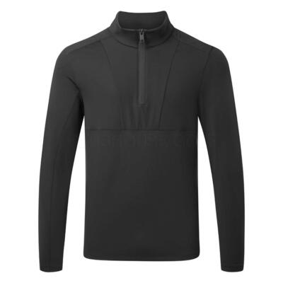 G/FORE Double Knit 1/4 Zip Golf Sweater Onyx GMM000021-ONY