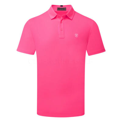 G/FORE Essential Performance Pique Golf Polo Shirt Knockout Pink GMP000090-KNP