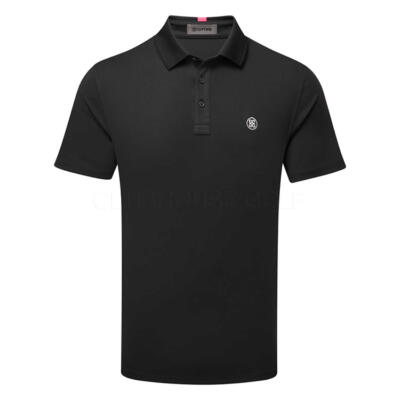 G/FORE Essential Performance Pique Golf Polo Shirt Onyx GMP000090-ONY