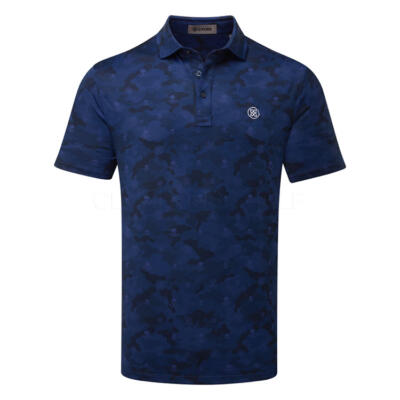 G/FORE Icon Camo Tech Stretch Jersey Golf Polo Shirt Twilight GMP000100-TWI 