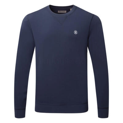 G/FORE Performance Pique Crewneck Golf Sweater Twilight GMM000020-TWI