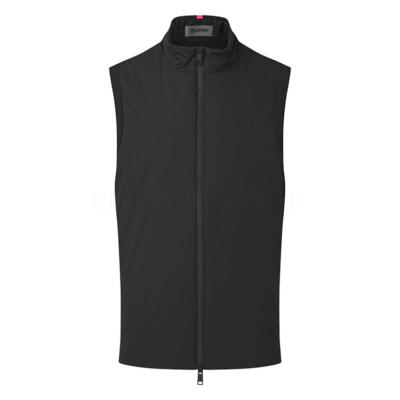 G/FORE The Maverick Hybrid Stretch Golf Wind Vest Onyx GMO000021-ONY