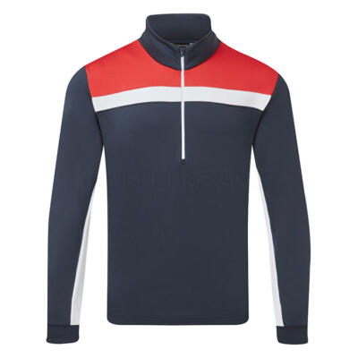Galvin Green Dean Insula Golf Pullover Navy/Red C01000848895