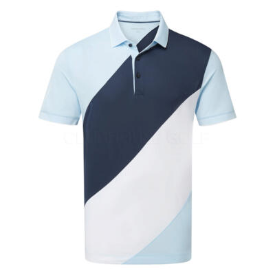 Galvin Green Maggio Golf Polo Shirt Crystal Blue/Navy D01001368712