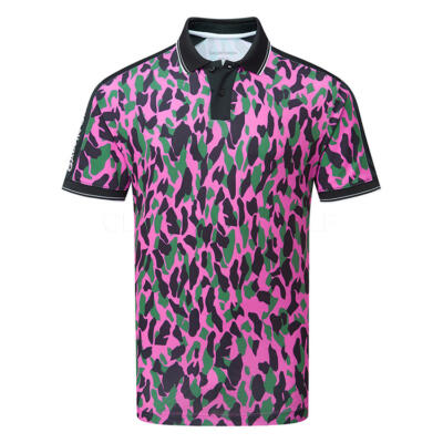 Galvin Green Concept Mario Golf Polo Shirt Super Pink/Black D01001088817