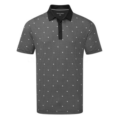 Galvin Green Marley Golf Polo Shirt Sharkskin/Black D01001169093