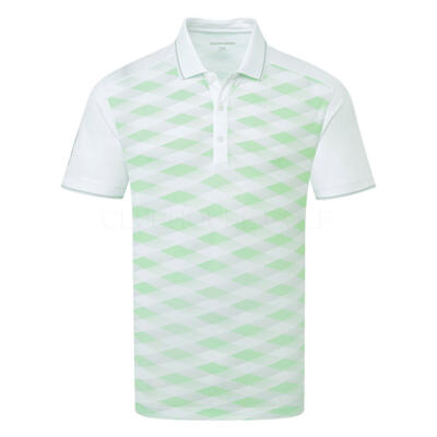 Galvin Green Marlon Golf Polo Shirt White/Fresh Green D01000968838
