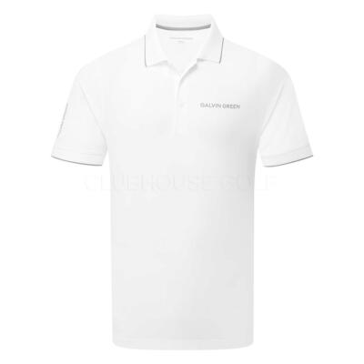 Galvin Green Marty Tour Golf Polo Shirt White 9409
