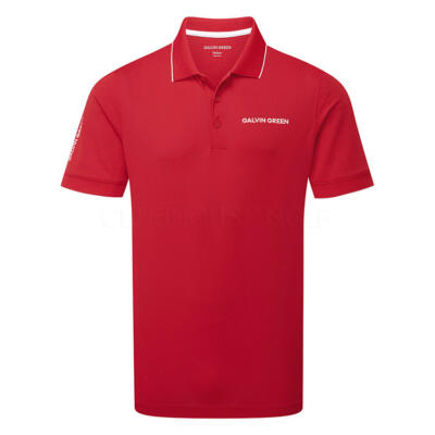 Galvin Green Marty Tour Golf Polo Shirt Red 9413