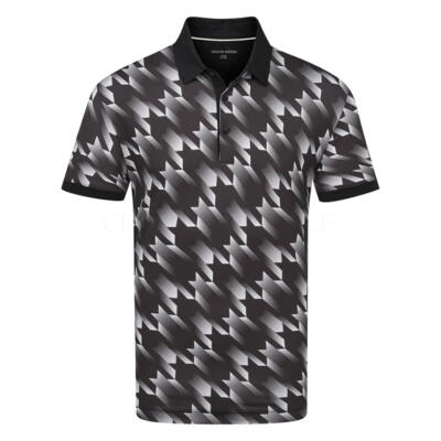 Galvin Green Miles Golf Polo Shirt Black/White D01001199020