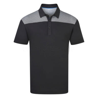 Galvin Green Miran Golf Polo Shirt Black/Royal Blue D01001228756