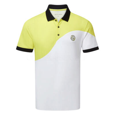 Galvin Green Concept Myron Golf Polo Shirt White/Sunny Lime D01001489402