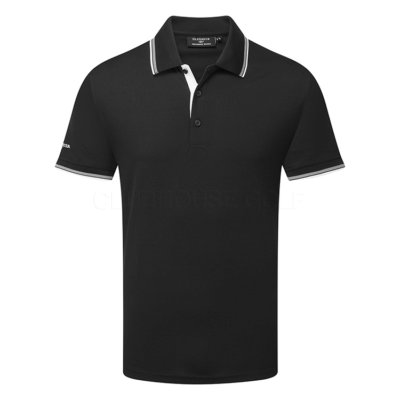Glenmuir Ethan Golf Polo Shirt Black/White MSP7422-ETH