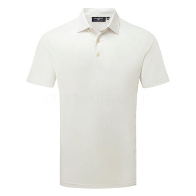 Glenmuir Carrbridge Golf Polo Shirt White/Linen MSP7685-CAR