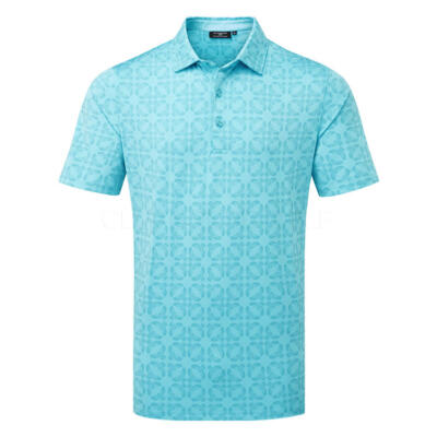 Glenmuir Eagle Golf Polo Shirt Aqua MSP7682-EAG