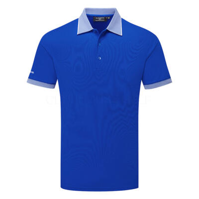 Glenmuir Hatton Golf Polo Shirt Ascot Blue/White MSP7713-HAT