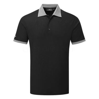 Glenmuir Hatton Golf Polo Shirt Black/White MSP7713-HAT