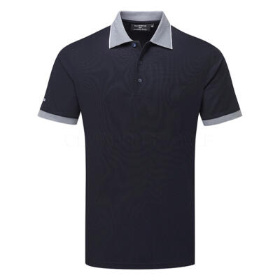 Glenmuir Hatton Golf Polo Shirt Navy/White MSP7713-HAT