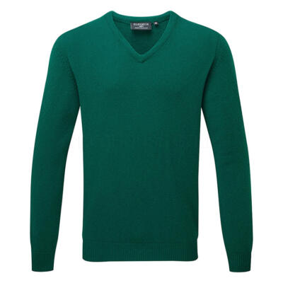Glenmuir Lomond V-Neck Lambswool Golf Sweater Bottle MKL5900VN-LOM