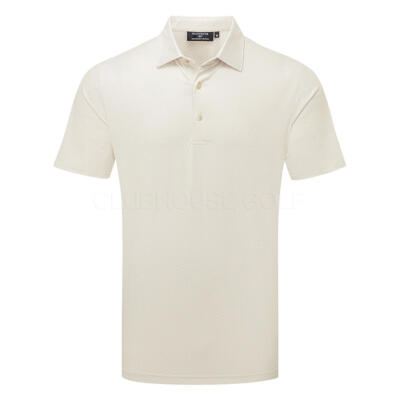 Glenmuir Morton Golf Polo Shirt White/Linen MSP7685-CAR
