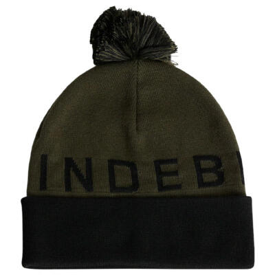 J.Lindeberg Brannon Golf Beanie Black/Forest Green AMAC13747-9999