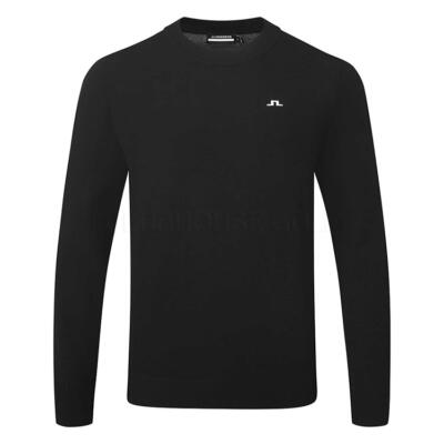 J.Lindeberg Henry Knitted Golf Sweater Black GMKW15105-9999