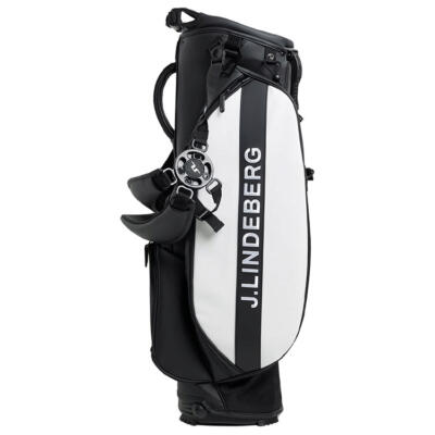 J.Lindeberg Play Golf Stand Bag Black/White GMAC12075-9999