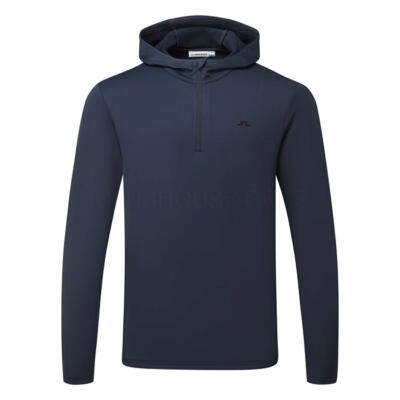 J.Lindeberg Aerial 1/4 Zip Golf Hoodie JL Navy GMJS14699-6855