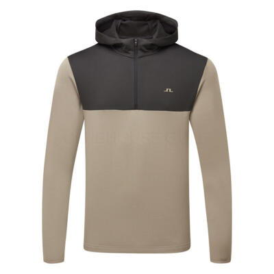 J.Lindeberg Banks 1/4 Zip Golf Hoodie Brindle GMJS15092-U144