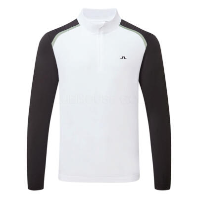 J.Lindeberg Blake 1/4 Zip Golf Sweater White GMJS14689-0000