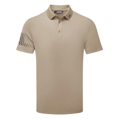 J.Lindeberg Heath Golf Polo Shirt Brindle GMJT15696-U144