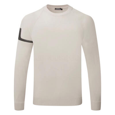 J.Lindeberg Heath Knitted Golf Sweater Moonbeam/Black GMKW13093-U029