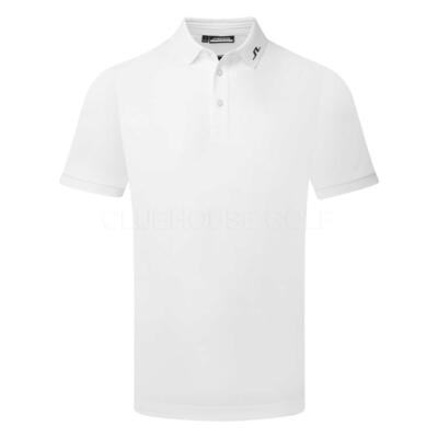 J.Lindeberg KV Golf Polo Shirt White/Black GMJT13040-0000