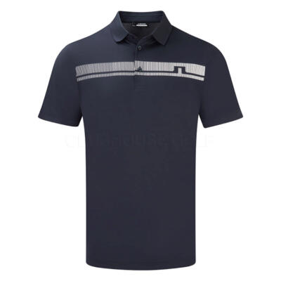 J.Lindeberg Klas Golf Polo Shirt JL Navy/White GMJT11763-6855