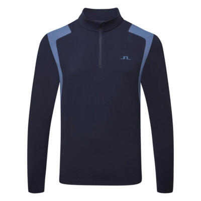 J.Lindeberg Lukas 1/4 Zip Golf Sweater Vintage Indigo/JL Navy GMJS13716-O319
