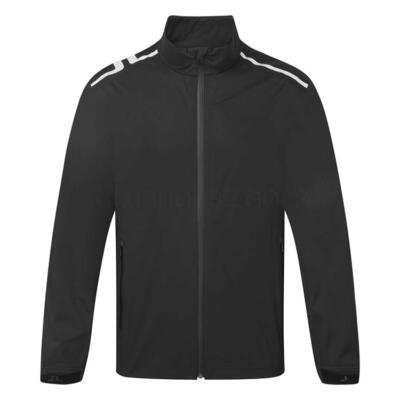 J.Lindeberg Shay Waterproof Golf Jacket Black/White GMOW13079-9999