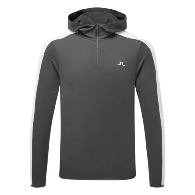 J.Lindeberg Tech 1/4 Zip Golf Hoodie Asphalt GMJS16863-W015